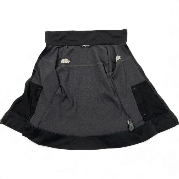 The North Face Gray Black Stretch Full Zip Training Running Jacket Women's Small - Picture 9 of 9